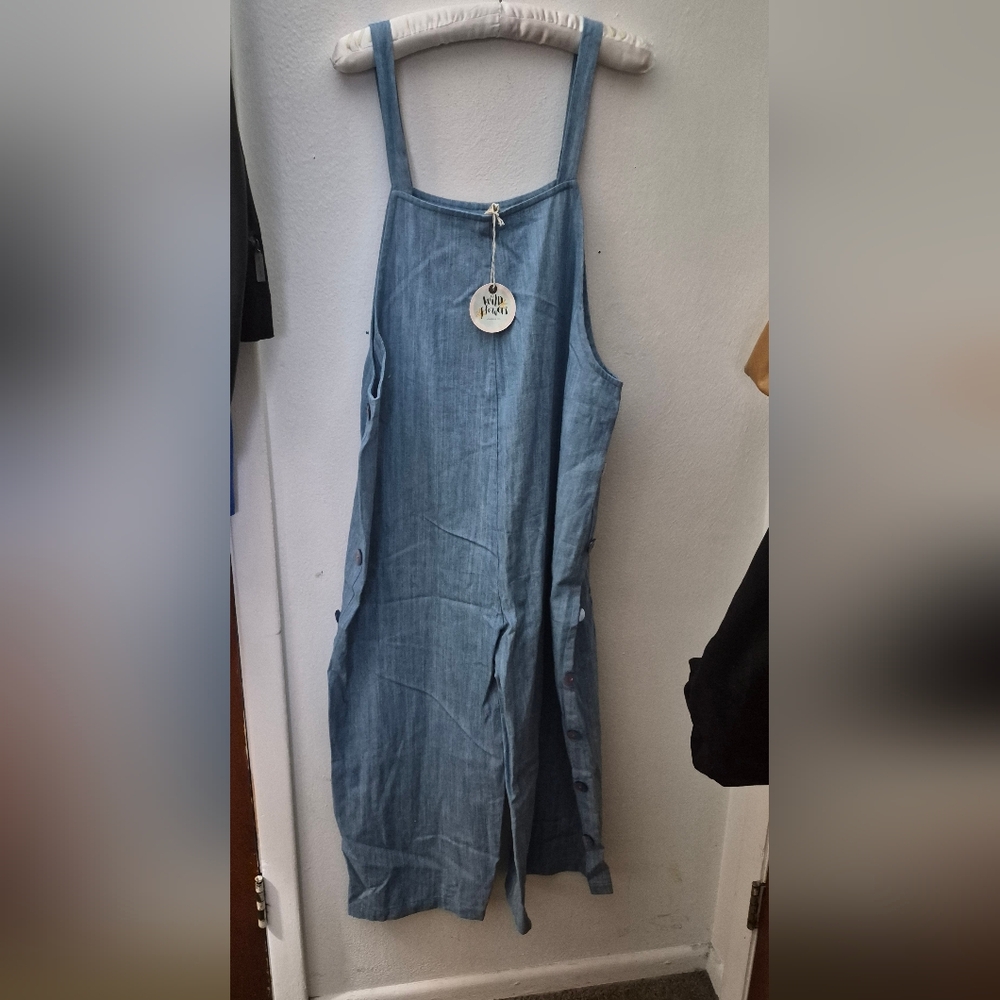 Wildflowers Blue Jumper Size XL